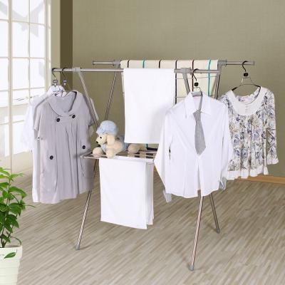 China Easy Assemble Movable Coat Drying Single Rack Stainless Steel Mannequin for sale