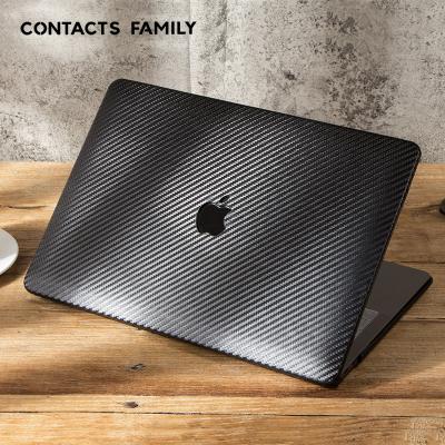 China Fashion Custom Carbon Fiber Texured Laptop Sleeve Protector PU Covers Laptop Case Leather Apple Macbook Air Pro 13.3 Inch Shell Skin for sale