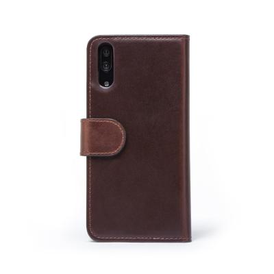 China Vintage Genuine Leather Case For Huawei p20 Cover Card Slot Magnetic Case For Huawei p20 Wallet Phonecase Flip Case Leather Cover P20 for sale