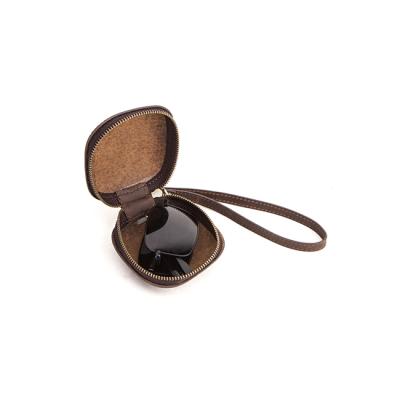 China Popular Wholesale Price Leather Sunglasses Packing Case Folding Glass Pocket Sunglasses Cases Stationery Supplies for sale