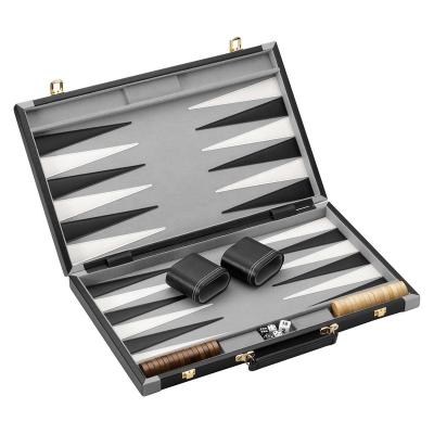 China Top Promotion Travel Backgammon Sets For Adults Classic Small Size Travel Backgammon Board Game Case for sale