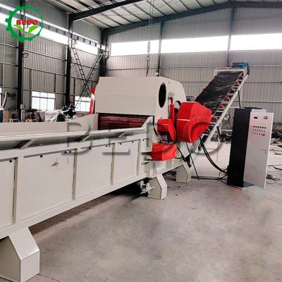 China High Capacity 160KW Heavy Duty Chain Feeder Drum Chipper Wood Crusher For Power Plant for sale