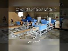 380V Wood Sawdust Block Making Machine Automatic  PLC Control