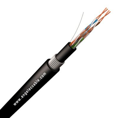 China SWA U/UTP C6UUA Cat 6 Lan Cable Silicone Rubber Insulation Outdoor Armored Ethernet Cable for sale