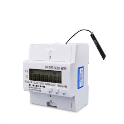 China App control din rail single phase wifi smart energy meter KWH monitoring monitoring with DDS238-4 on/off relay W for sale