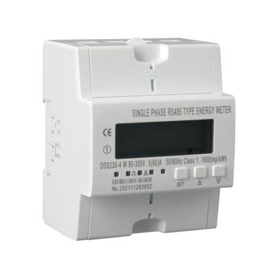 China WiFi Energy Meter Tuya App Control with RS485 Power 110-240V, wifi 50/60Hz DDS238-4W Smart Electricity Meter for sale