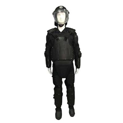 China PE plastic + 0.5mm thick steel plate + soft energy absorption police armor riot control suit full of professional anti riot suit riot gear for sale