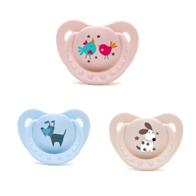 China BPA Free Wholesale Hot Sale Eco-Friendly Amazon Pattern Custom Baby Nursing Orthodontic Baby Pacifier For Aid Children Sleep for sale