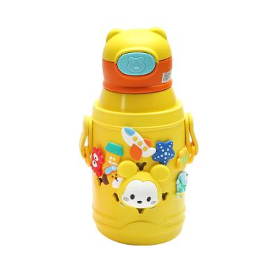 China Non Spill BPA 316 Stainless Steel Viable Free Vacuum Insulated Tumbler Thermos 500ml School Water Bottle With Custom Logo For Girl Kids for sale