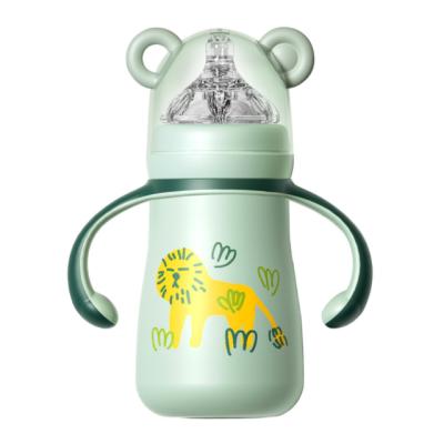 China High Quality Double Walled Baby Vacuum Flask Stainless Steel Vacuum Flask BPA Free Baby Bottle BPA Milk Bottle With Handle for sale