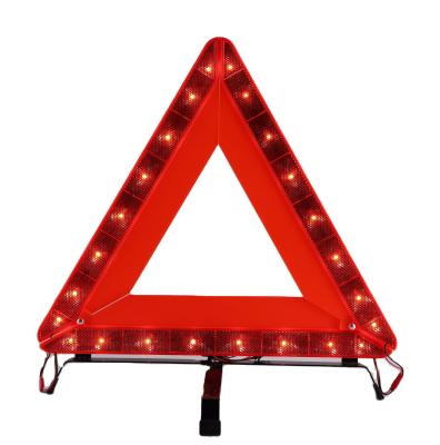 China ABS+PMMA Import Car Accessories Cixi Factory Vehicle Tools Car Emergency LED Warning Triangle (HXJ-6 LED AA) for sale