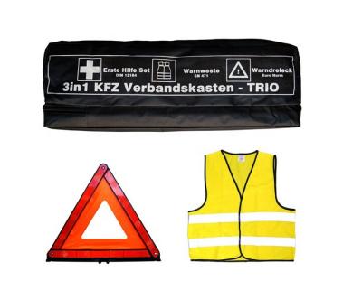 China automatic emergency safety 3 in 1 kit DIN13164 46x15x9cm first aid for sale