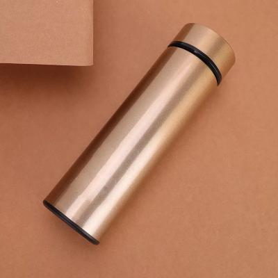 China 500ml Portable Viable Keep Hot And Cold Insulated Double Wall Led Travel Mug Vacuum Flask Bottle Logo for sale