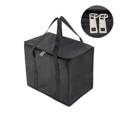 China Large Size Custom Beach Ice Picnic Insulation Bags Non Woven Fabric Logo Lunch Doordash Insulated Delivery Bag for sale