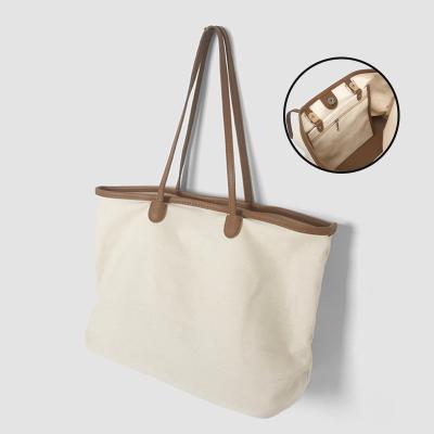 China Eco Friendly Handled Canvas Shopping Women Tote Shopping Bag Totes Storage Tote Bag for sale