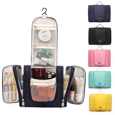 China NATIONAL PVC bathroom neceser vegan cosmetiquera toiletry bag travel waterproof hanging cosmetic bag makeup bag for sale