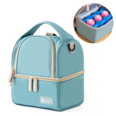 China Convenient Lunch Bag For Kids Bottle Holder Drinks Hot Women Insulated Kids Logo Cooler Bag for sale