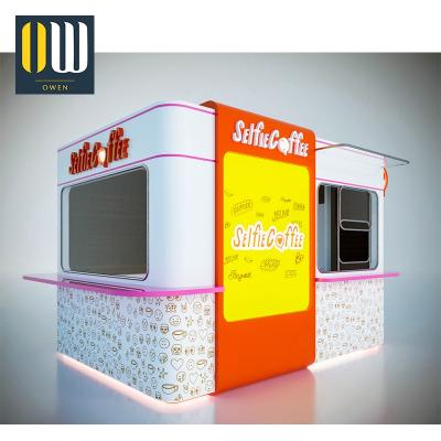 China Coffee Kiosk Container Kiosk Coffee Cup Coffee Kiosk Commercial Deployment Portable Design for sale