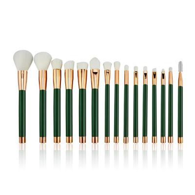 China Angular Blush Unique Metal Bottom 15pcs Professional Personalized Magnetic Makeup Brush Set for sale