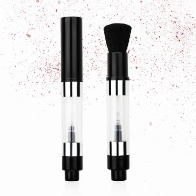 China Angular Blush Refillable Goat Hair Powder Brush Airbrush For Makeup Compressor Refillable Powder Dispensing Brush for sale