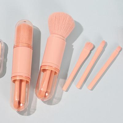 China Angular Blush Wholesale Customized Mini Single Makeup Brush Private Travel Design Hair Powder Blush Soft Makeup Brush Portable Label for sale