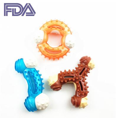 China 2022 Durable Solid Dog Toy Nylon Tooth Cleaning Molar Bone Bite Resistant Dog Dog Toy for sale