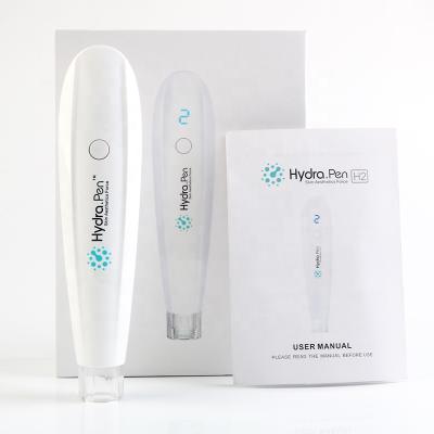 China 2020 Anti-puffiness Hydrapen H2 derma pen integrated design apply serum + Microneedling therapy together all in one with nano needle for sale