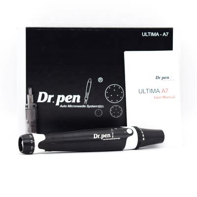 China Dr. Pen Ultima A7 Electric Automatic Derma Pen Professional Skin Care Anti-Puffiness Kit Including 2pcs 12-Pin Cartridges Whole Sale Price for sale