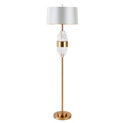 China American Modern Minimalist Nordic Luxury Modern Living Room Home Hotel Lighting Designer Bedroom Bedside Metal Crystal Floor Lamps for sale