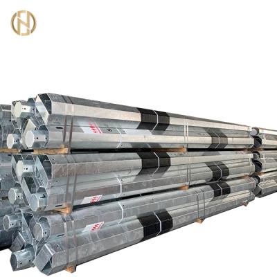 China Q235 161KV Q420 355Mpa Tubular Steel Pole For Power Transmission Line for sale