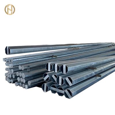 China Less Space Steel Tubular Electric Power Transmission Pole Process With Ambush Welding for sale