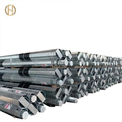 China 12M Telephone Galvanized Steel Polygon Octagon Pole for sale