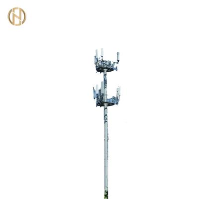 China Less Space 30M 35M 36M Galvanized Telecom Pole with Communication Pole for sale