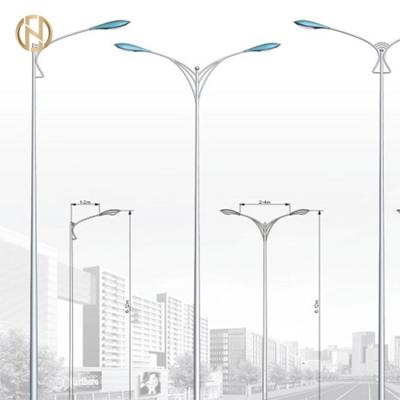 China Square Galvanized Lamp Post Steel Galvanized Street Lighting Poles for sale