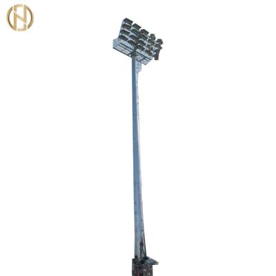 China Warehouse 20M 30M High Mast Pole Galvanized Fixed Type With 1000W LED for sale