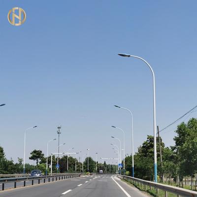 China Square 6-12Meters Dingle Or Double Arm Solar Led Street Light Pole for sale