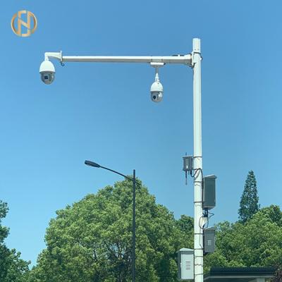 China CCTV Camera Poles Traffic And Telescopic CCTV Camera Monitor Mast Steel Poles for sale