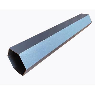 China Exhibition Hall Fire And Moisture Proof Modern Hexagonal Tubing Pipe Aluminum Extrusion Profiles for sale