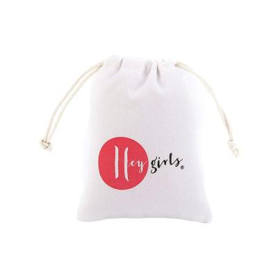 China Customized Customized Folding Cotton Canvas Fabric Muslin Drawstring Bag for sale