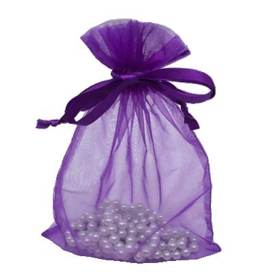 China Draw Small Pouch Gift Jewelry Use Gauze Fabric Snow Organza Gift Bag for sale