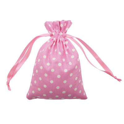 China Custom Single Needle Cotton Menstrual Cup Menstrual Drawstring Bag With Silk LOGO for sale