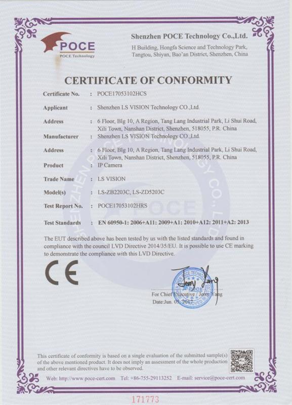 CE - Shenzhen LS Vision Technology Co., Ltd.