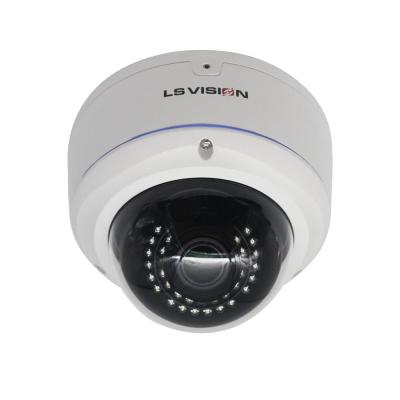 China LS VISION H.265 IMX335 2.8-12mm Vandalproof Motorized Zoom POE 5MP Infrared Vandalproof IP Dome Camera for sale