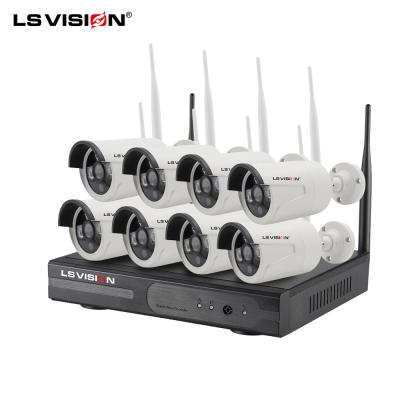 China Waterproof/Wifi Network VISION LS Plug & Play New 8CH 5MP Wifi Wireless Security Camera Waterproof Kits HD Security for sale