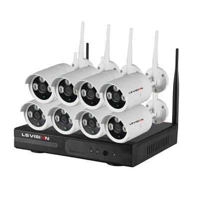 China Wifi LSVISION HD CCTV 8ch Network Recorder 1.3MP Wireless Camera 8ch 960P Wifi NVR Kit for sale