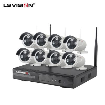 China 1080P P2P Desktop Security 8 Channel Wifi NVR Kit Hot Selling Wireless Wireless CCTV Camera System Waterproof/Waterproof for sale