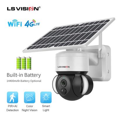 China LS Vision Newcomers 8W Low Power Solar Camera Voice Intercom Two Way Video Surveillance LS-WS13 for sale