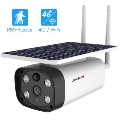 China 1080p Wifi Solar Powered IP Camera PTZ Camera 2MP HD Waterproof Outdoor Wireless CCTV Security CCTV LS-WS1202 for sale