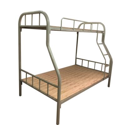 China Modern Upper And Lower Iron Bed 1.2m 1.5m Heaven And Earth Shelf Bed Staff Dormitory Student Bunk Bed for sale