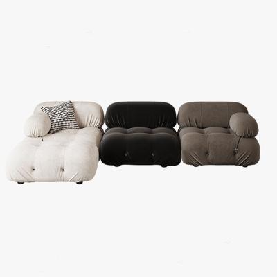 China Durable Nordic Simple Modern Simple Iron Rental Single Piece Single Family Sofa Cloth Living Room Sofa for sale